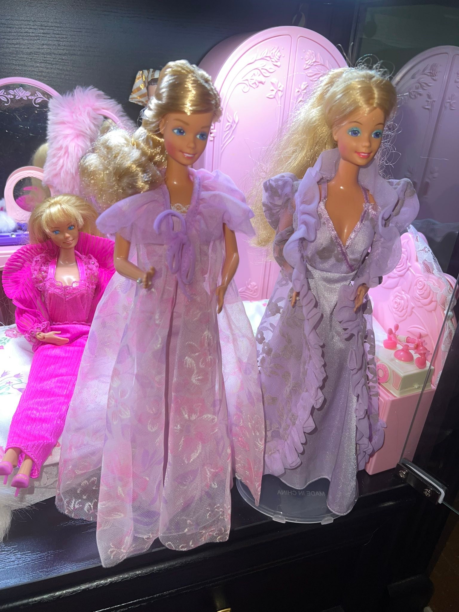 Lot De 6 Robes Vintage Barbie Années 80 - Occasion, Collection Vêtements De Poupée