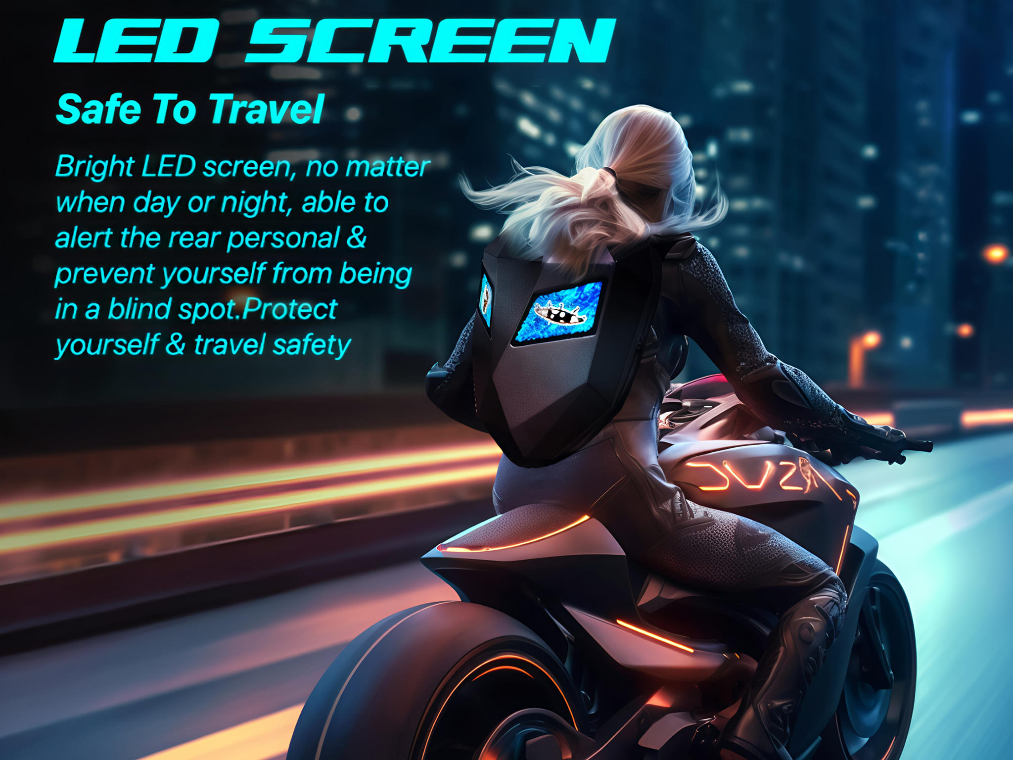 LED backpack