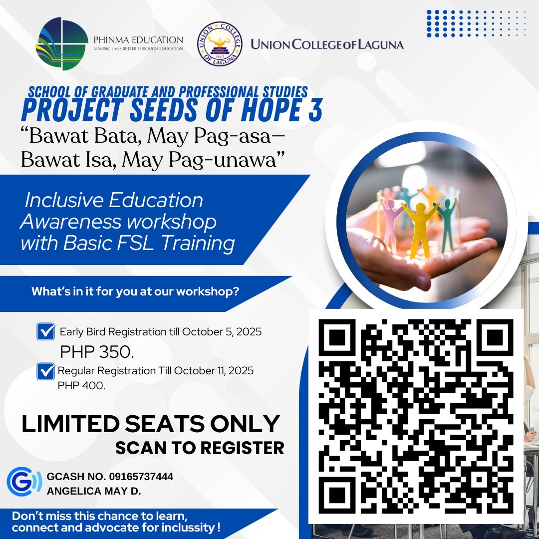 📢 MaEd... - Phinma Union College Project Seeds of Hope | Facebook