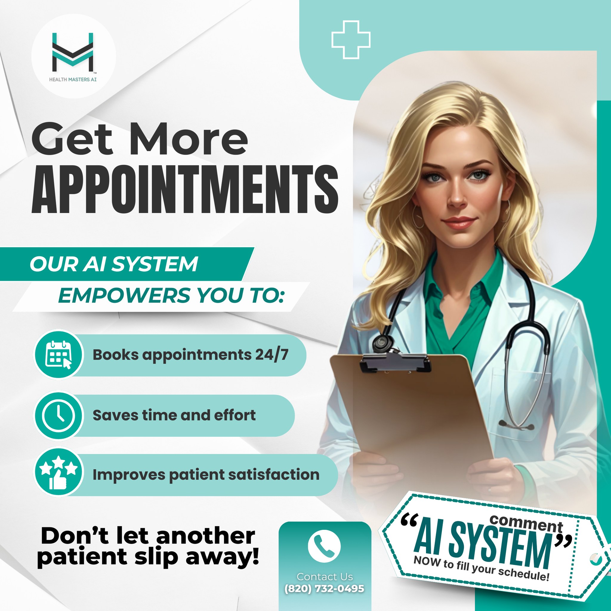 📆 Get More Appointments and Keep Your... - Health Masters AI | Facebook