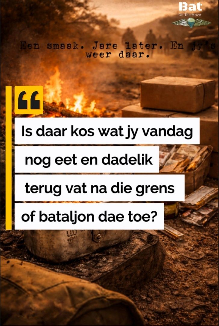 OUD SOLDATE KLUB | Is daar kos wat jy vandag nog eet en dadelik terug ...