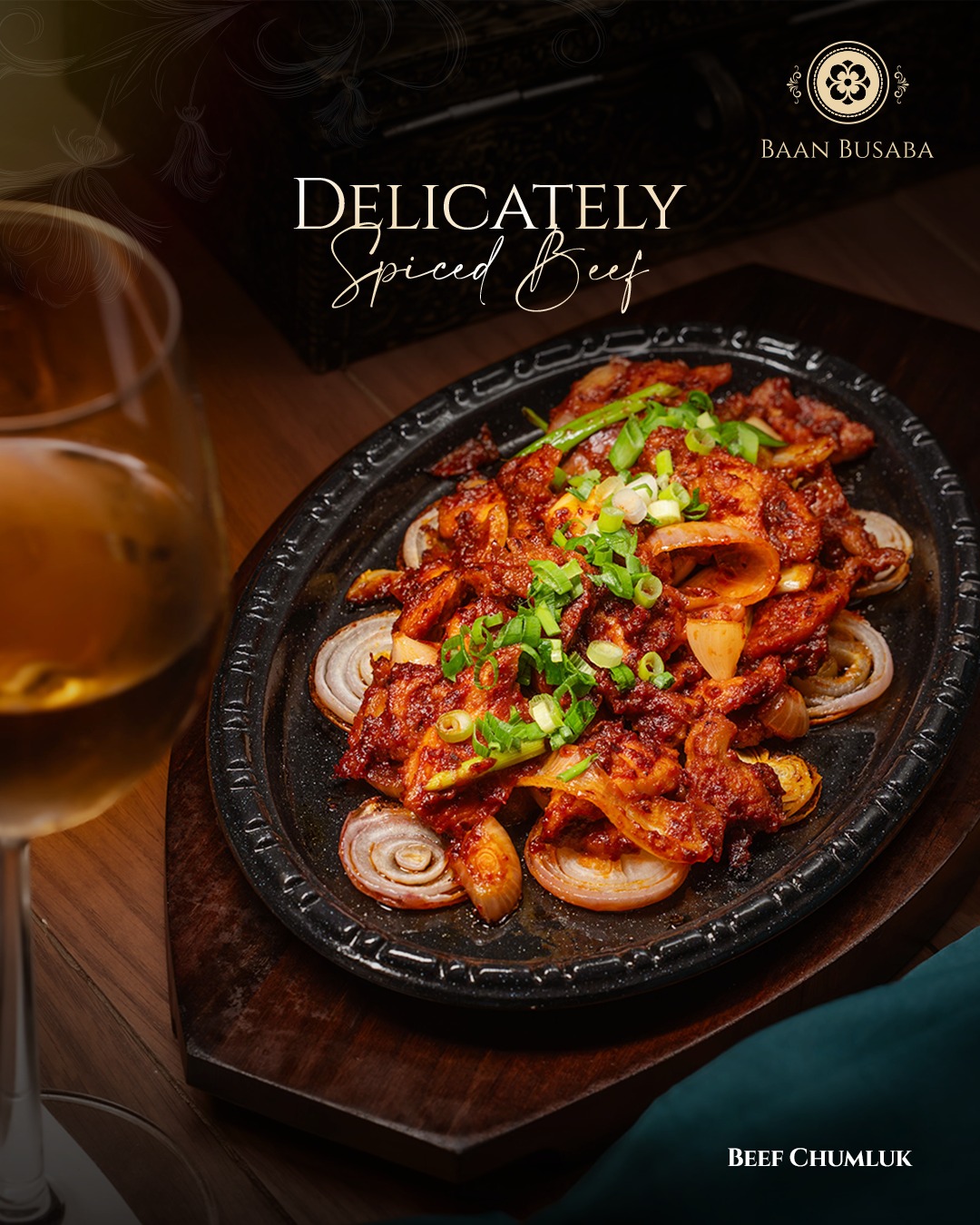 Baan - Grilled to perfection, Beef Chumluk delivers smoky, rich flavors ...