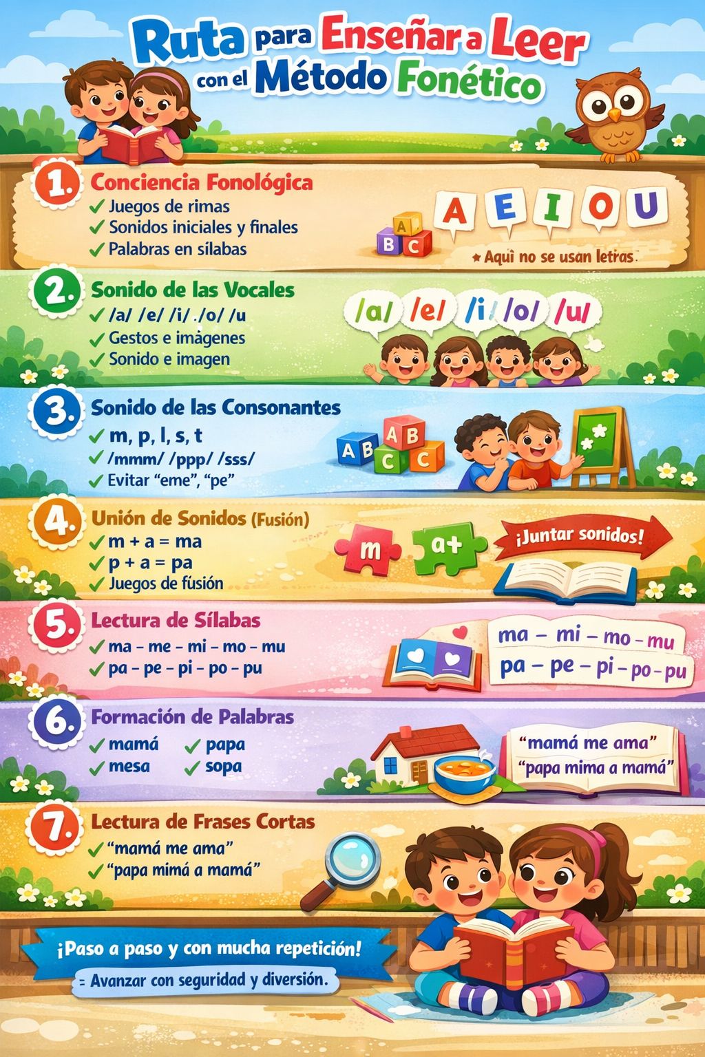 📍 Ruta para enseñar a leer con el... - aprendiendo a enseñar | Facebook