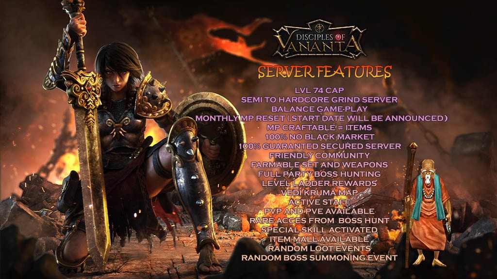 Disciples - Come and become a Disciple of Vananta! Server Features ...