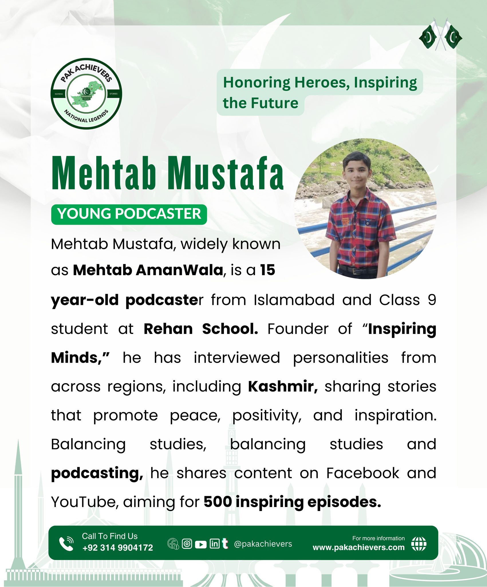 Pak Achievers - Mehtab AmanWala, widely known on social... | Facebook