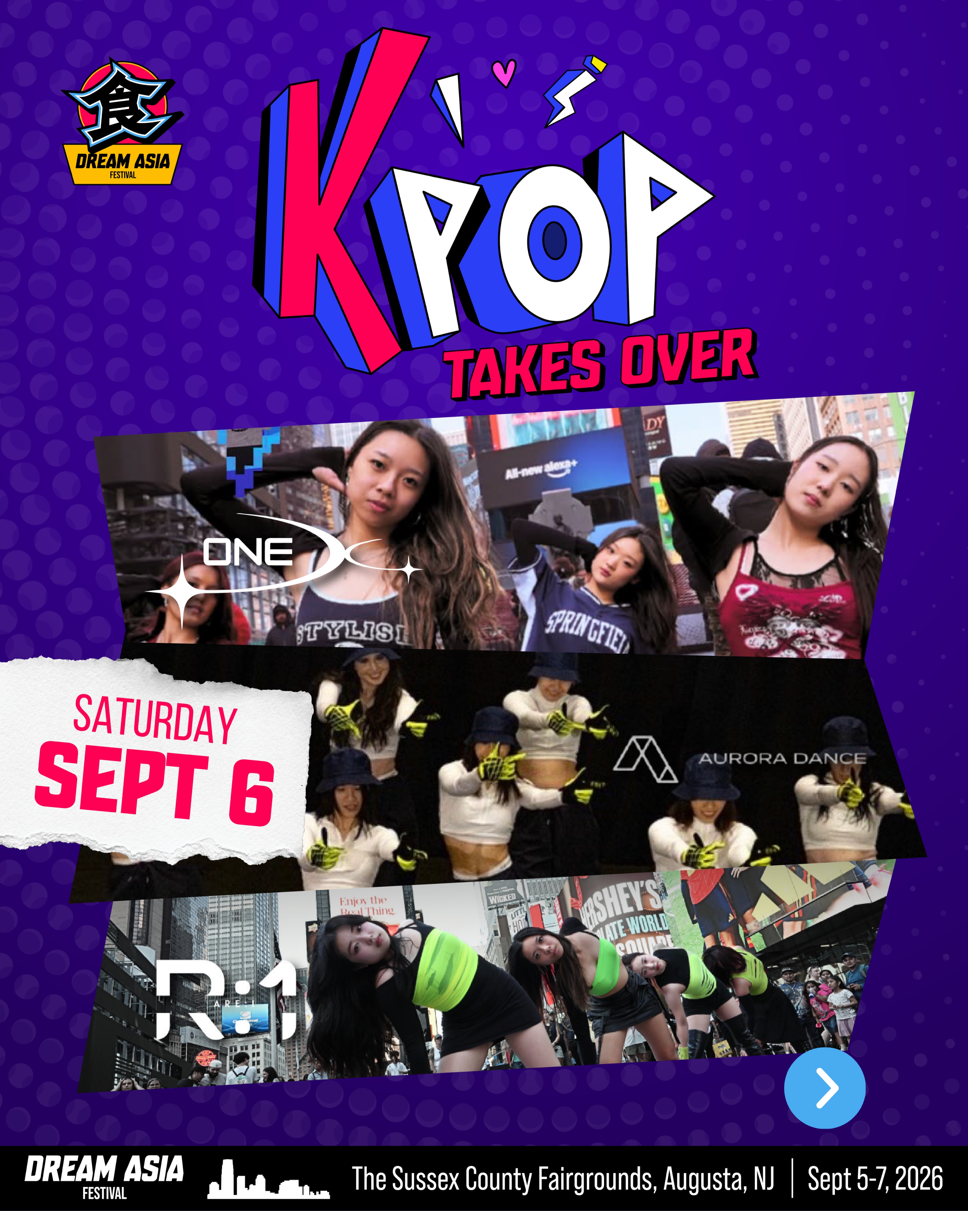 K-POP IS TAKING OVER DAF NJ 💿💗 Saturday is for the K-pop stans
