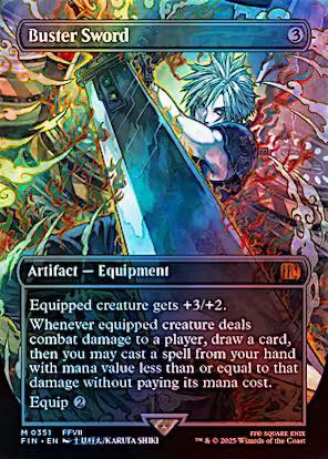 Is the Buster Sword Borderless foil only available from collectors