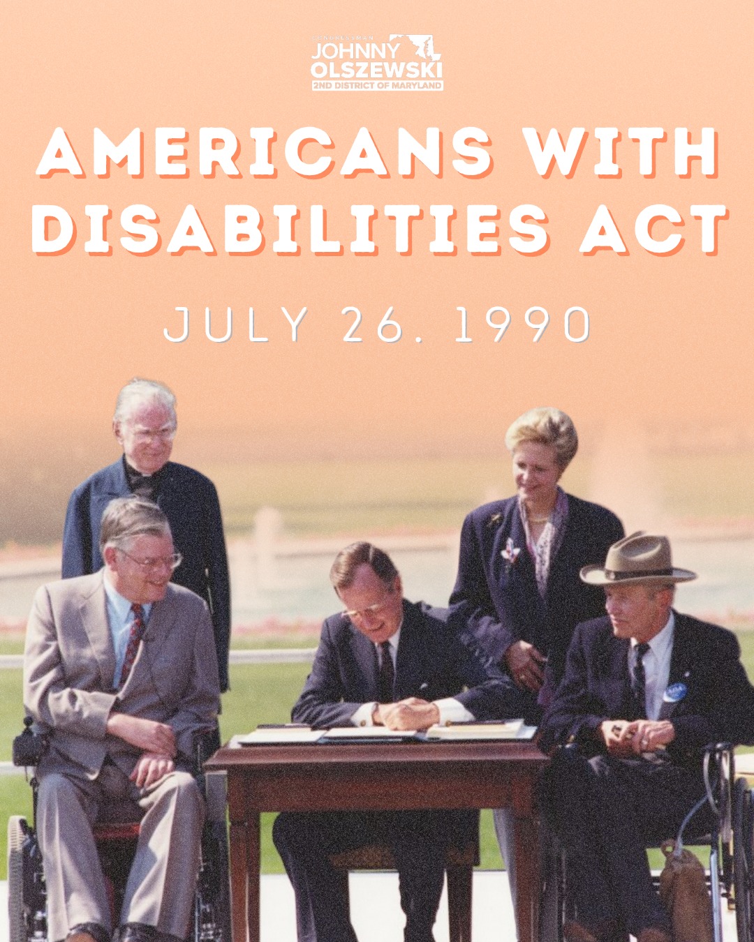 Rep. - #OTD 35 years ago, the Americans with Disabilities Act was ...