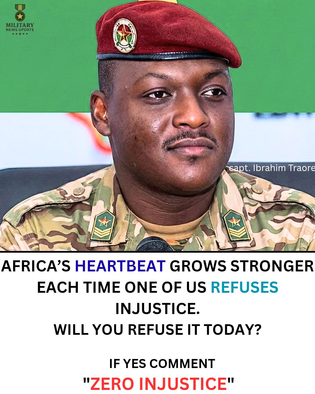 Military - Africa’s heartbeat grows stronger each time one of us ...