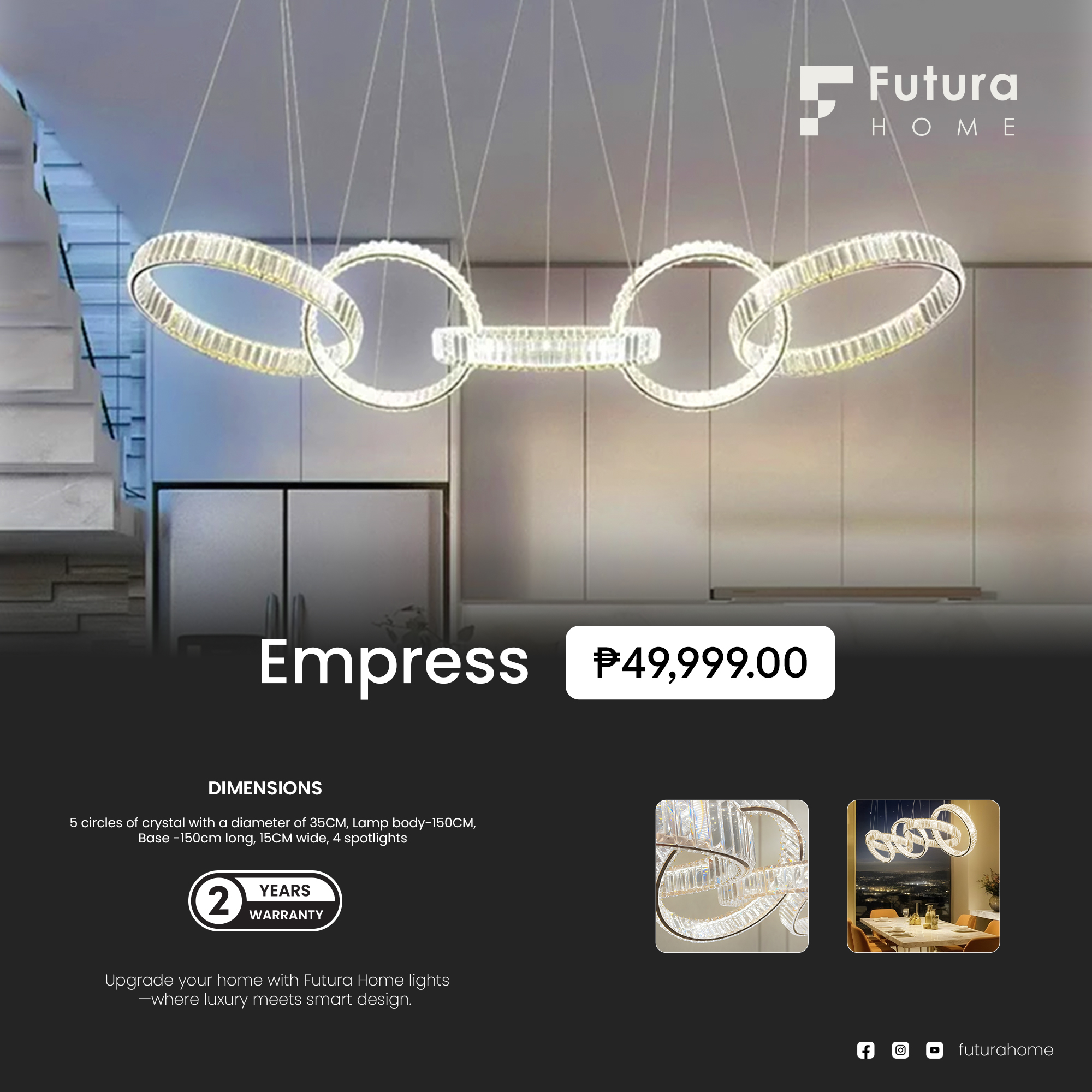 Futura - The Crown Jewel of Lighting 💎 Redefine elegance with the ...