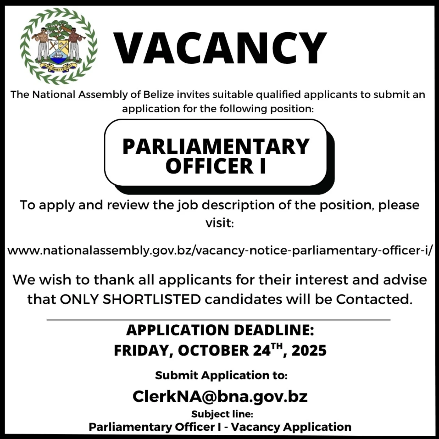 Belize Job Vacancy (find a job opportunity, post an existing vacancy ...