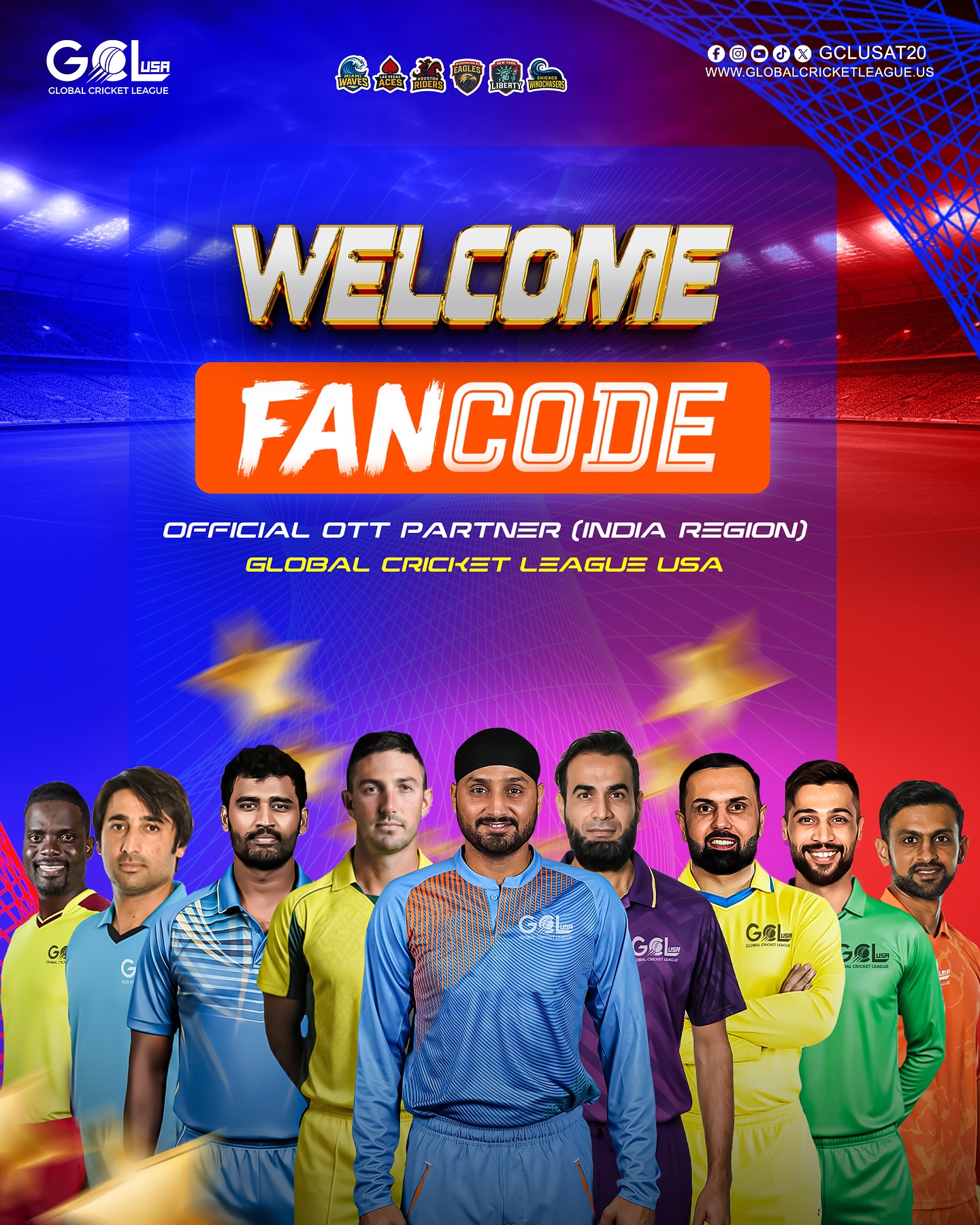 GCL - Cricket just got a new address in India Region! Welcome @fancode ...