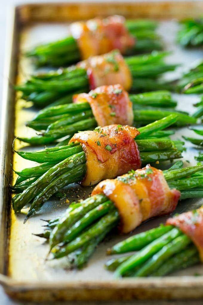 bacon wrapped green beans italian dressing Bacon-wrapped with recipe green beans with bacon