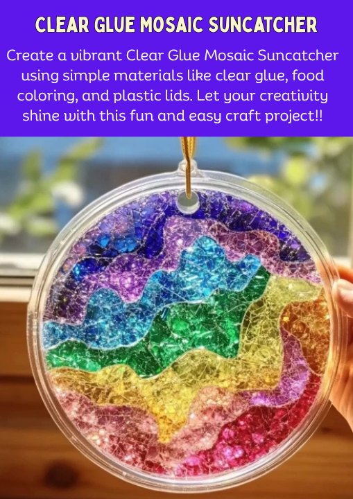 Camellia’s - Clear Glue Mosaic Suncatcher Craft 🎨 Ingredients: For the ...