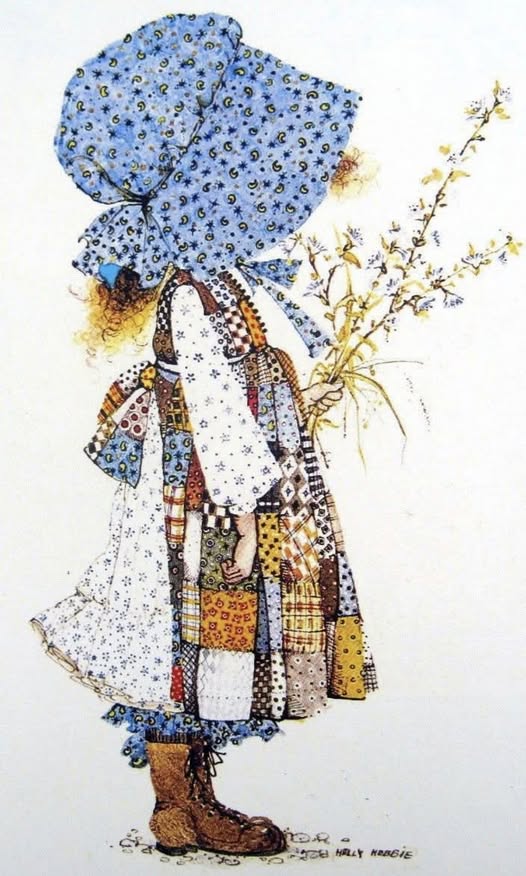 Look at us in 1974! Holly Hobbie was all the rage!