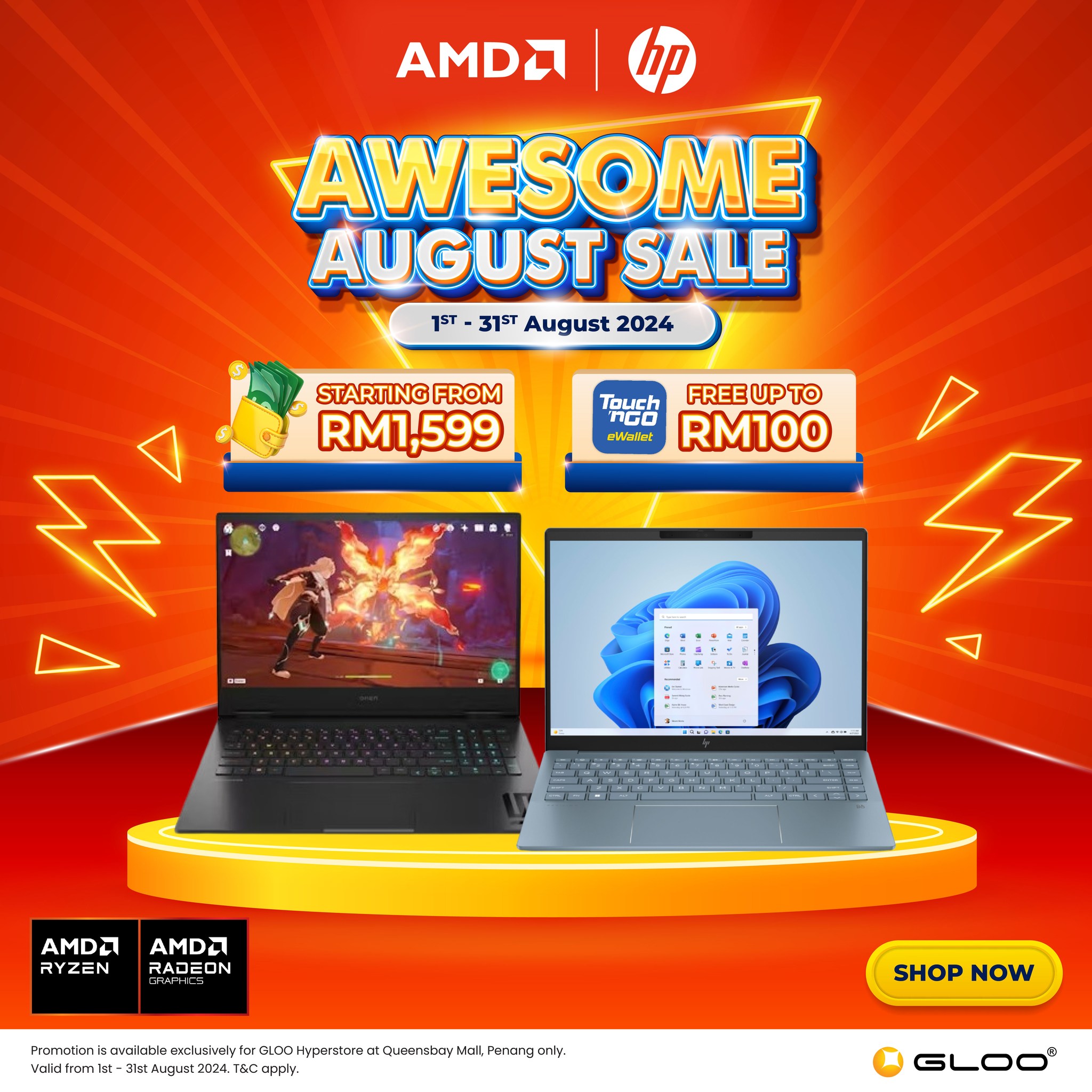 Awesome August Sale is... - GLOO Hyperstore Queensbay Mall