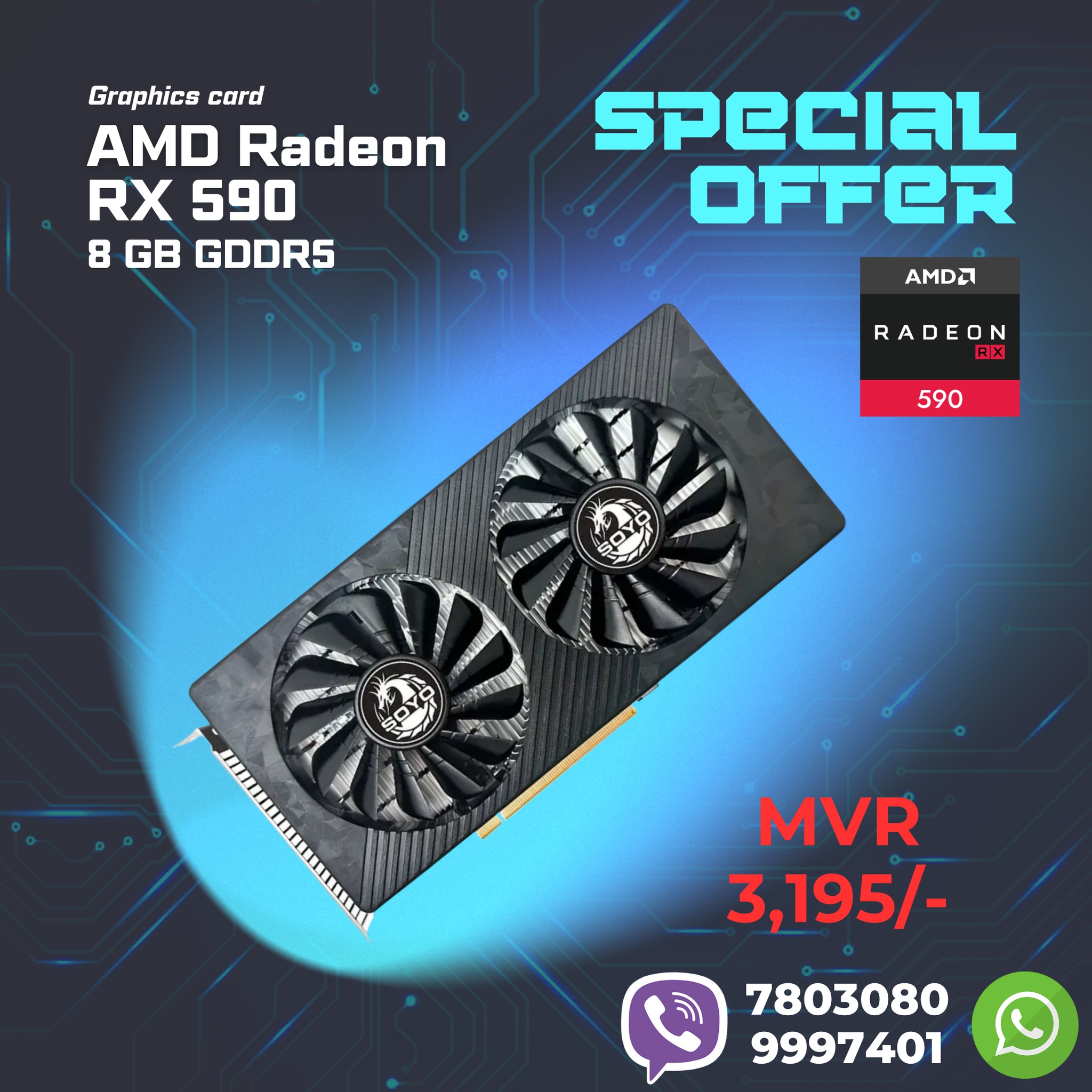 Volt - ⚡🎮 Upgrade Your Gaming Power! 🎮⚡ Get the AMD Radeon RX 590 – 8GB ...