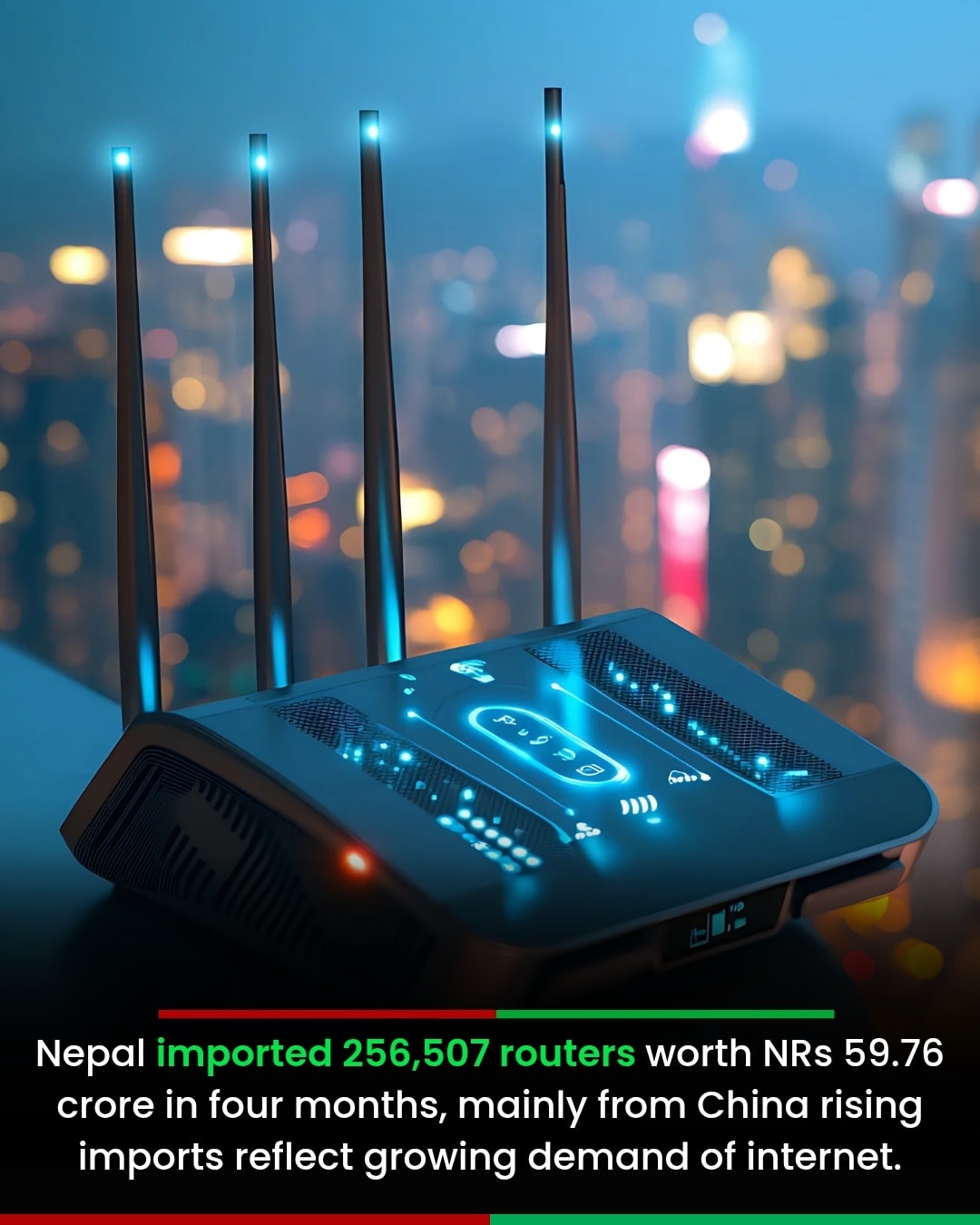 Nepal imported 256,507 routers... - Routine of Share Market | Facebook