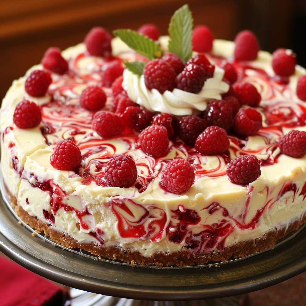 Raspberry Ripple Cheesecake... - Gabriela's recipes | Facebook