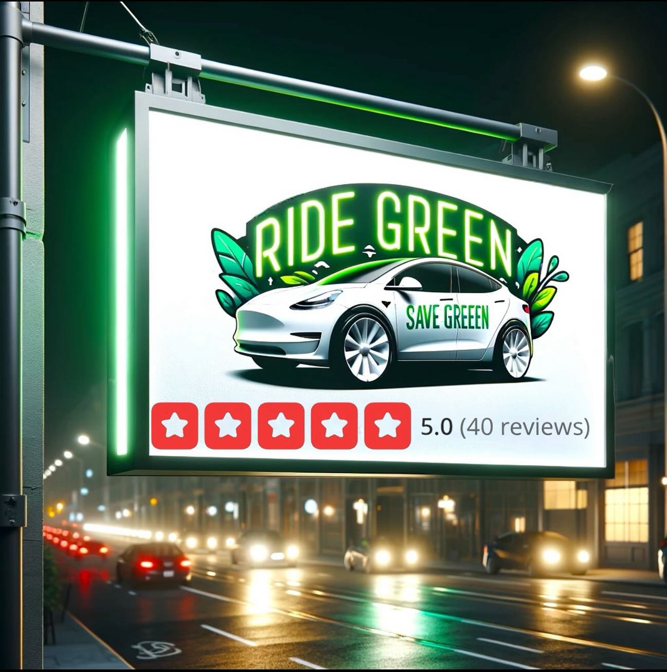 Ride Green Save Green | Orange CA
