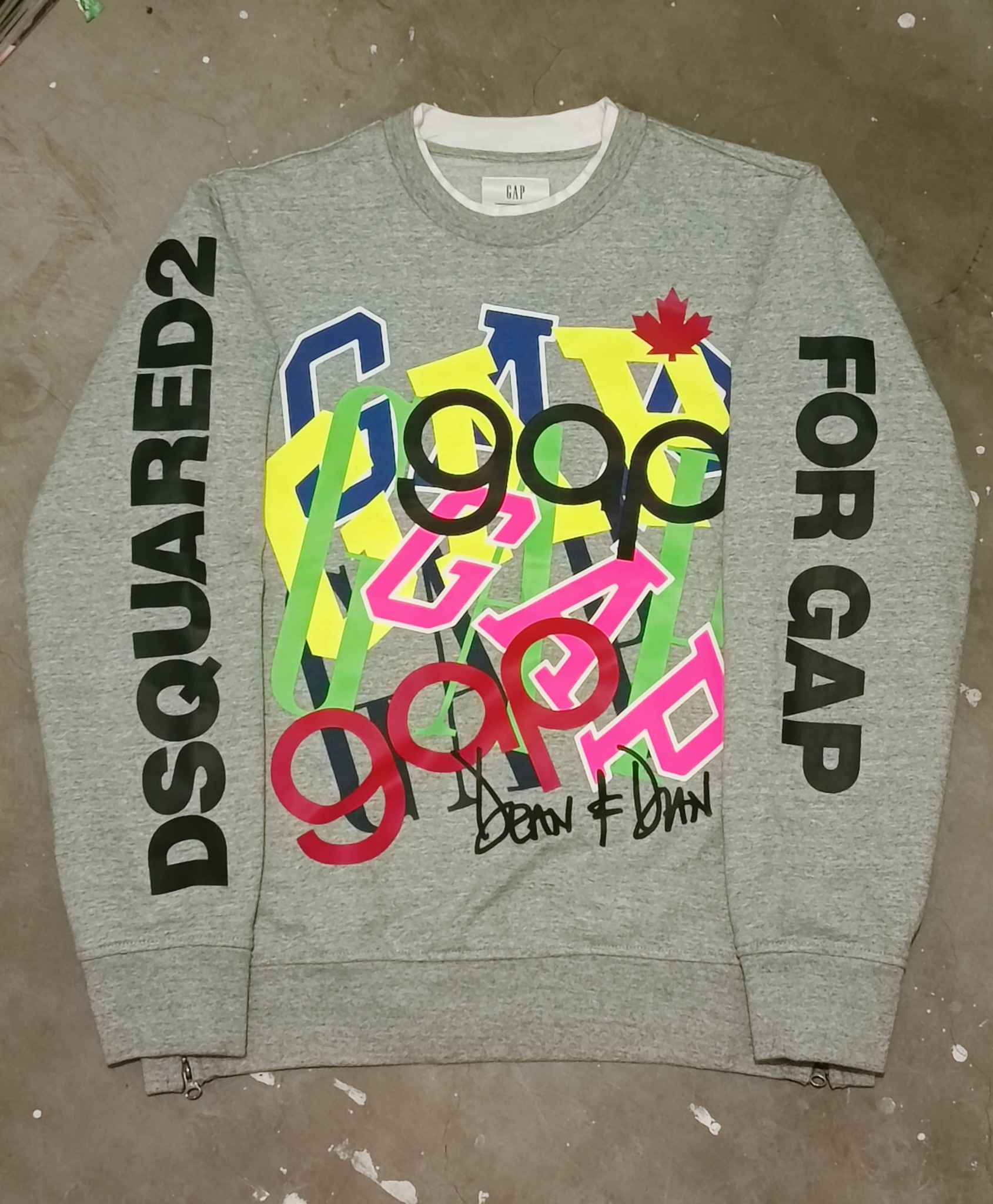 GAP x Dsquared2 Style Streetwear Crewneck Pullover jacket 1,800 