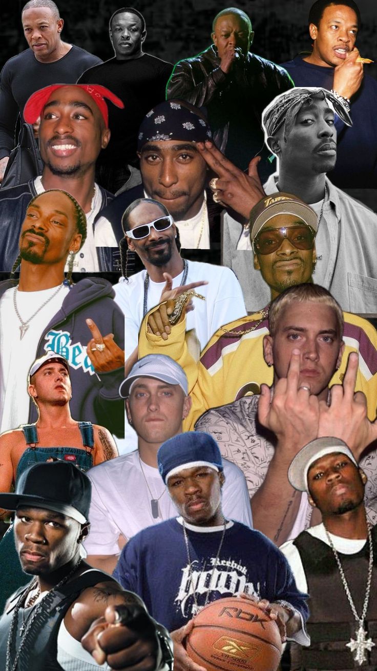 50cent,Eminem, snoop , 2pac ,Doctor dre