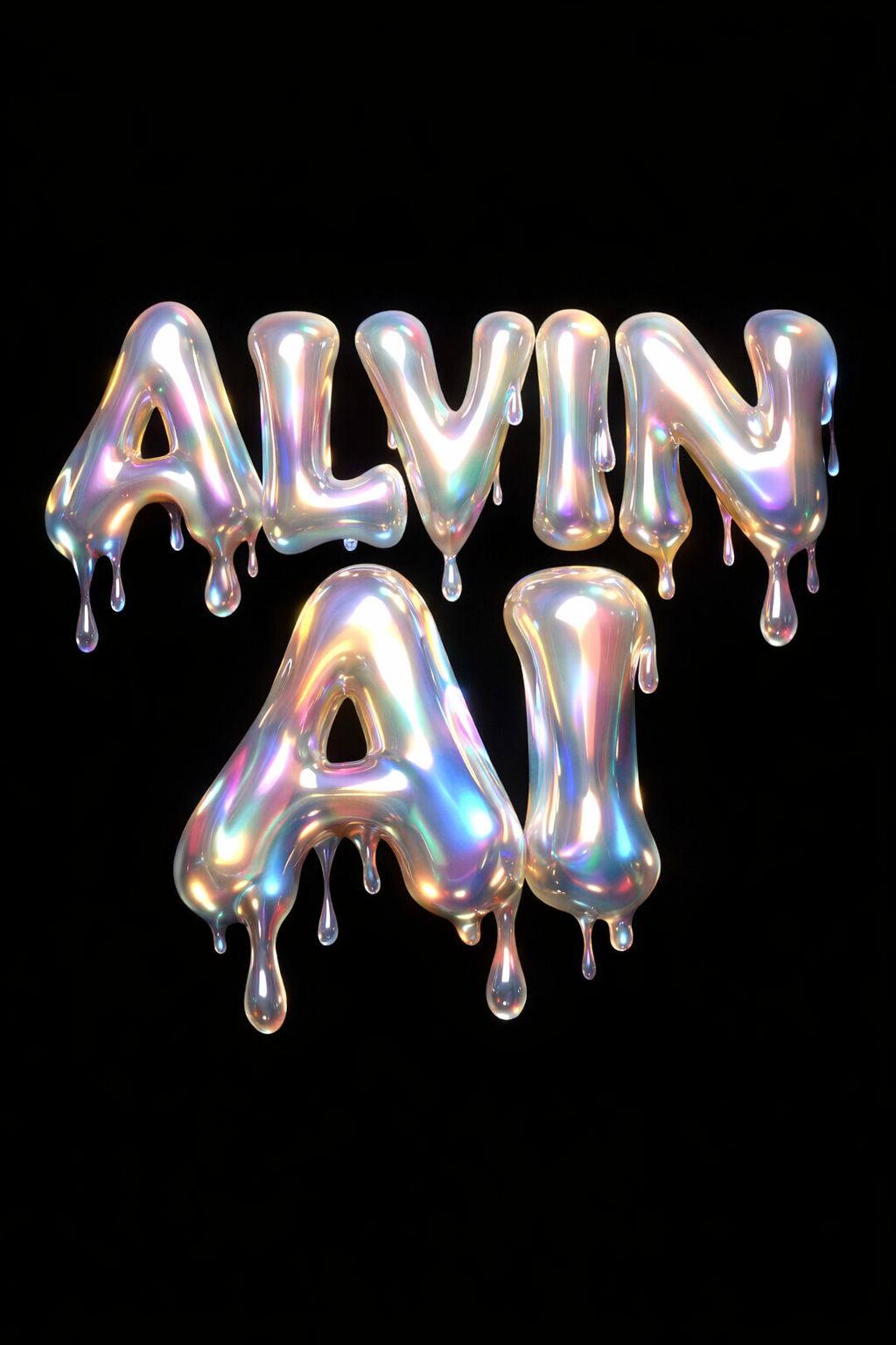 ALVIN - 3D Typography of the words 
