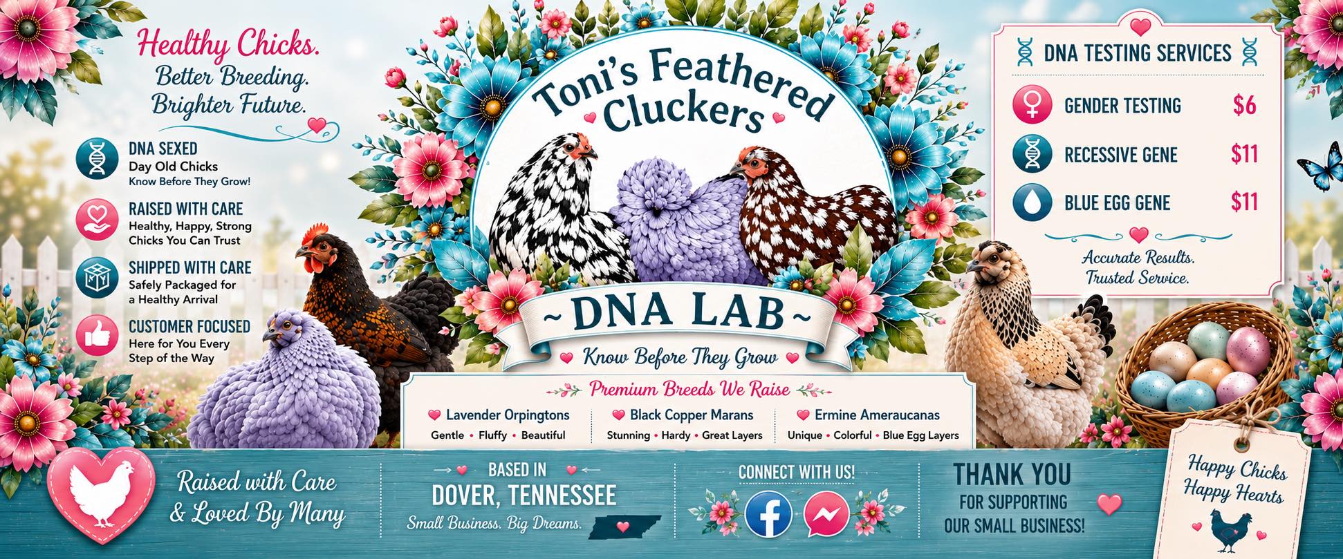 Toni’s Feathered Cluckers DNA Lab