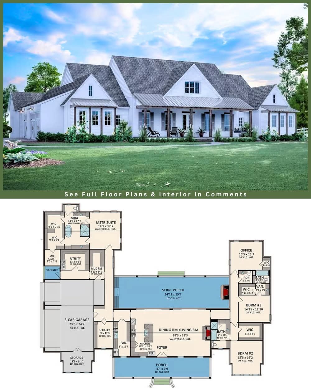 janieippolito - You'll love this Stunning Classic Farmhouse Plan with ...