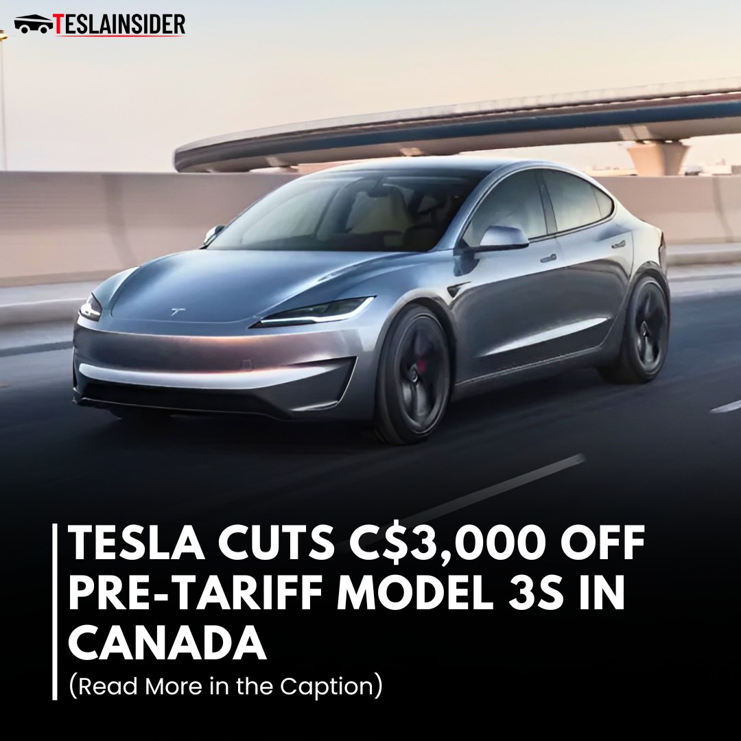 TeslaInsider - Tesla has reduced the price of its pre-tariff Model 3 ...
