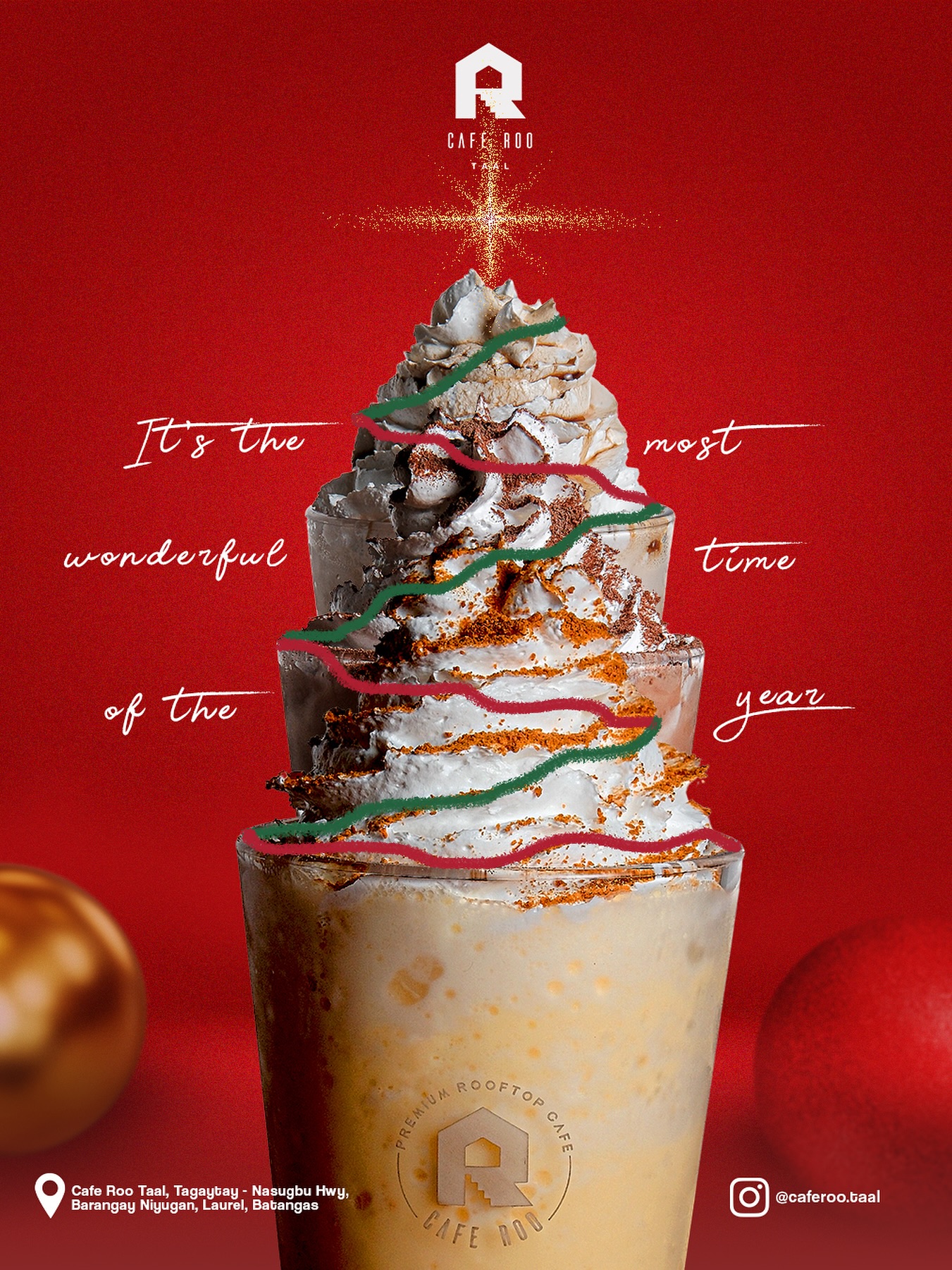 🎄 Sip into the most wonderful... - Cafe Roo Laurel Batangas | Facebook