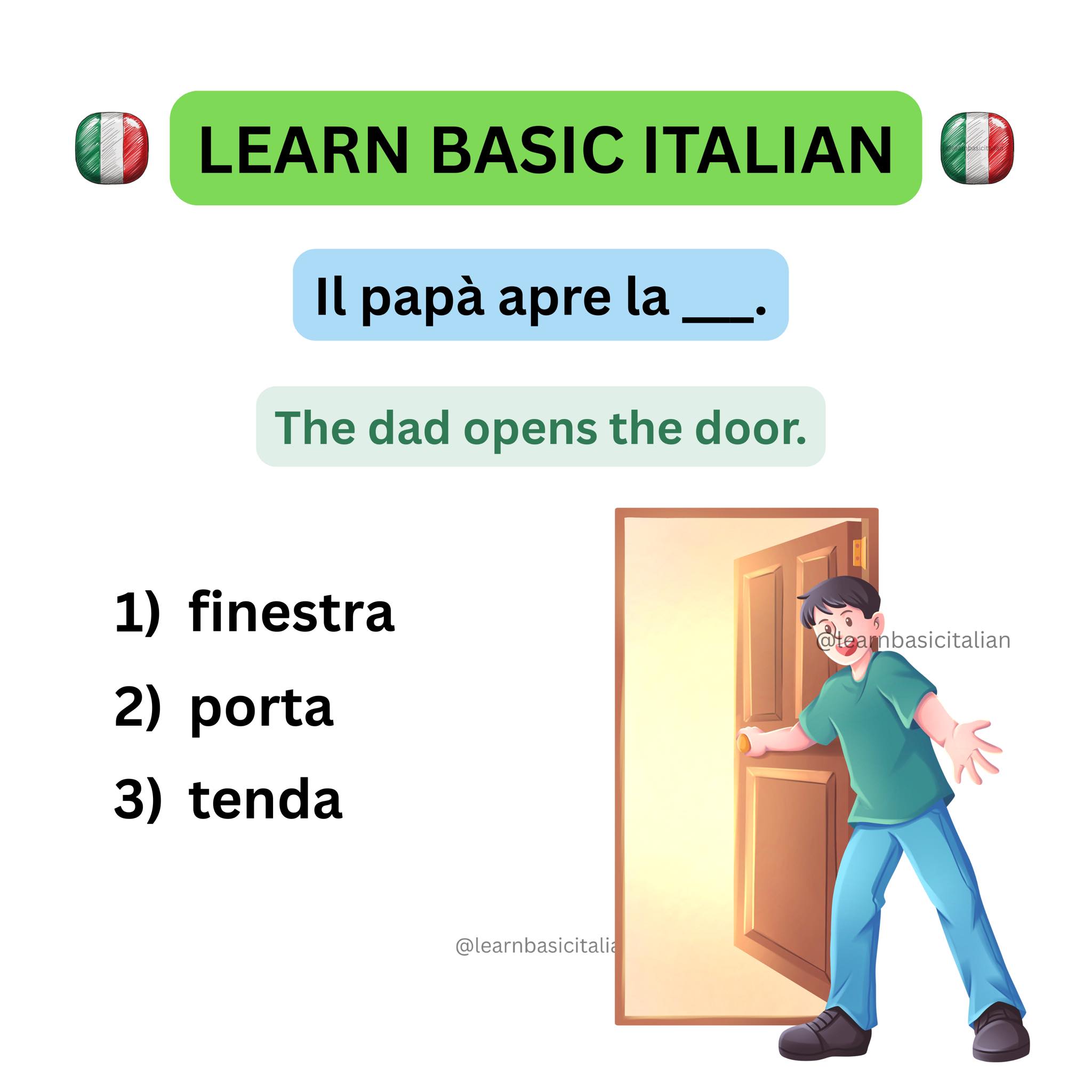 Learn - Italian for beginners 🇮🇹 . . . . . . . . . #learnitalian # ...