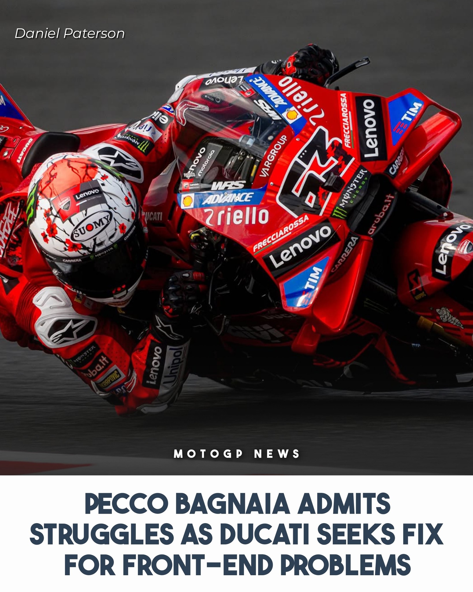 Daniel - Francesco Bagnaia has admitted that his struggles with the ...