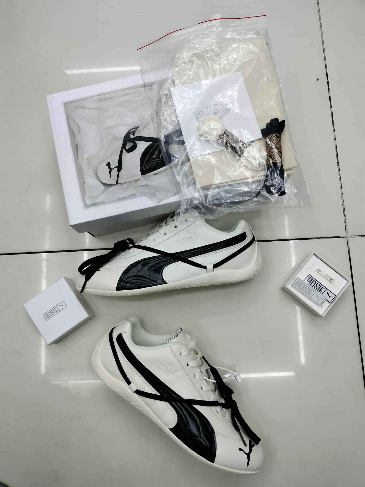 PUMA X ROSE SPEED CUT Lea Warm White Black (Men