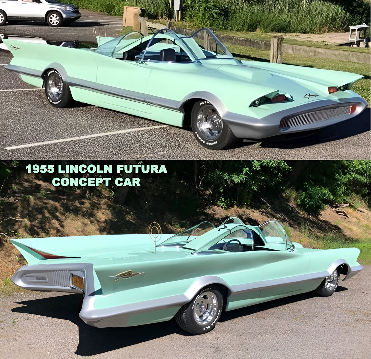 1955 Lincoln Futura's futuristic design