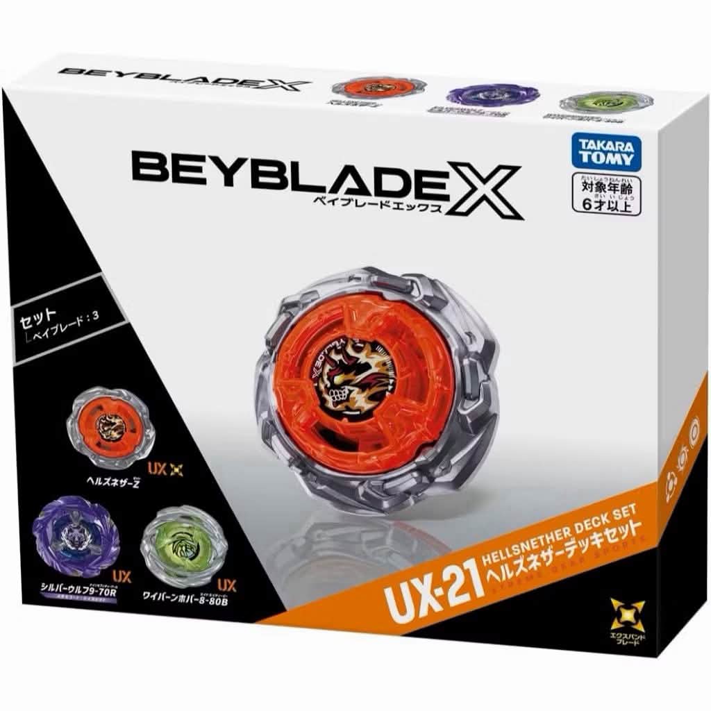 🚀 เซ็ตเด็ดประจำสนาม! BEYBLADE X UX-21 HELLS NETHER DECK SET 🚀