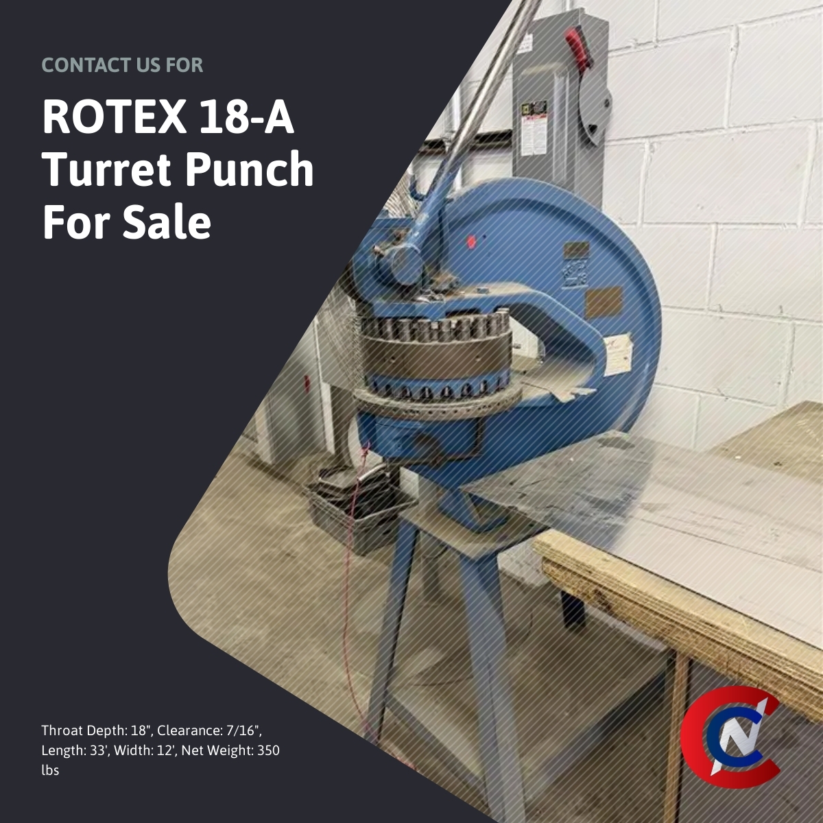 For sale: ROTEX 18-A Turret Punches –... - CNC Pro Equipment | Facebook