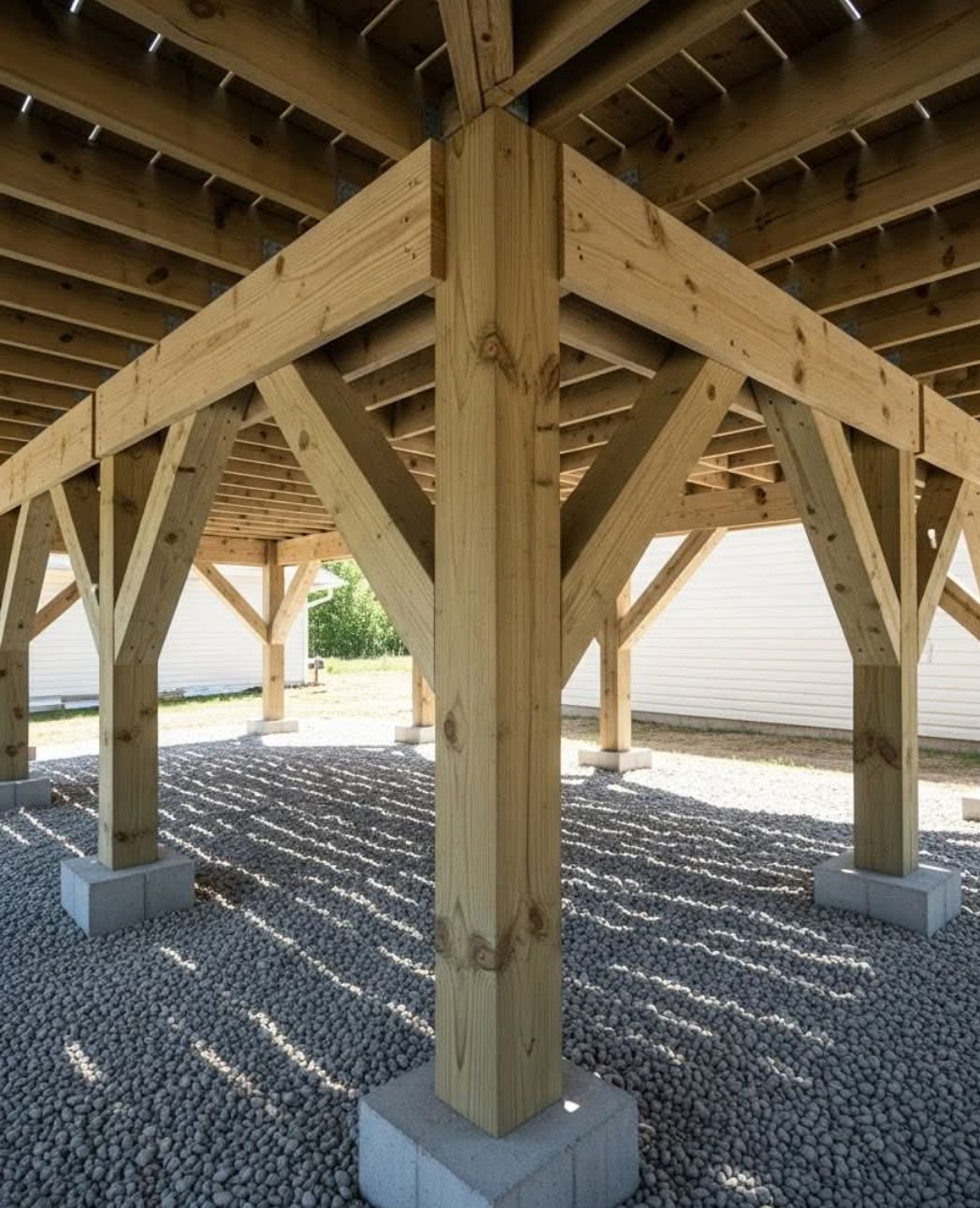 Walsh - Engineered for eternity. 🔨 Massive timber supports and rock ...