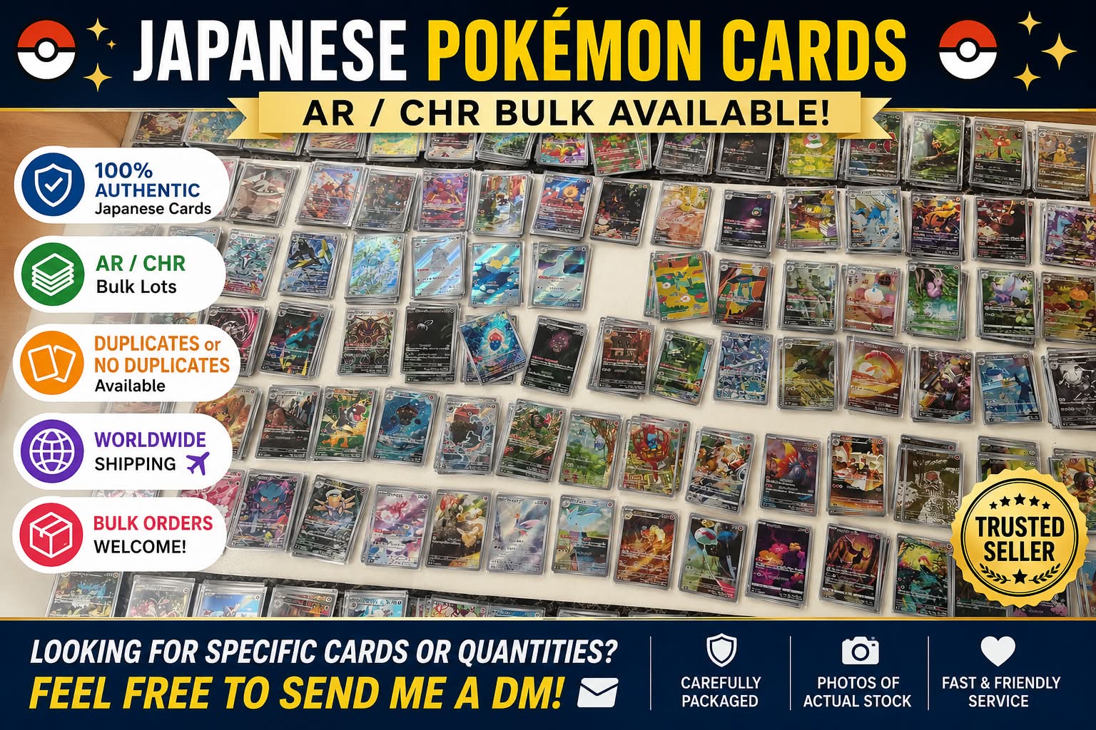 🇯🇵 JAPANESE POKÉMON AR / CHR BULK AVAILABLE! 🇯🇵 ✓ 100
