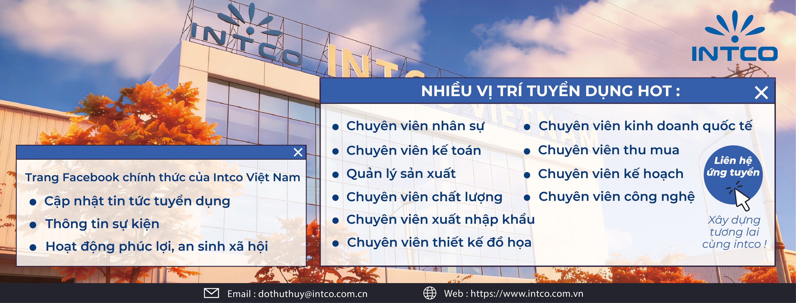 INTCO Tuyển dụng
