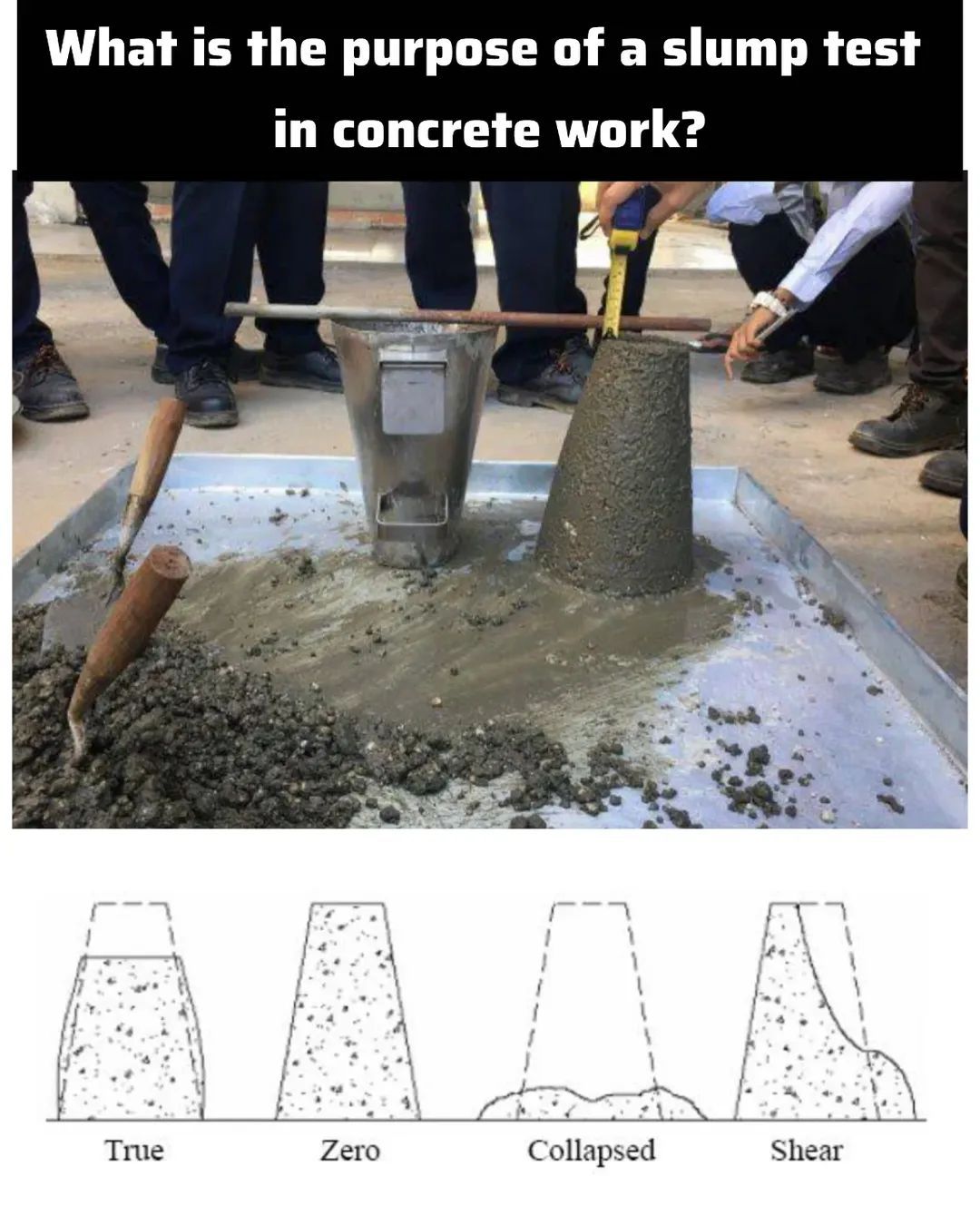 Civil Site Engineering World | What is the purpose of a slump test in ...