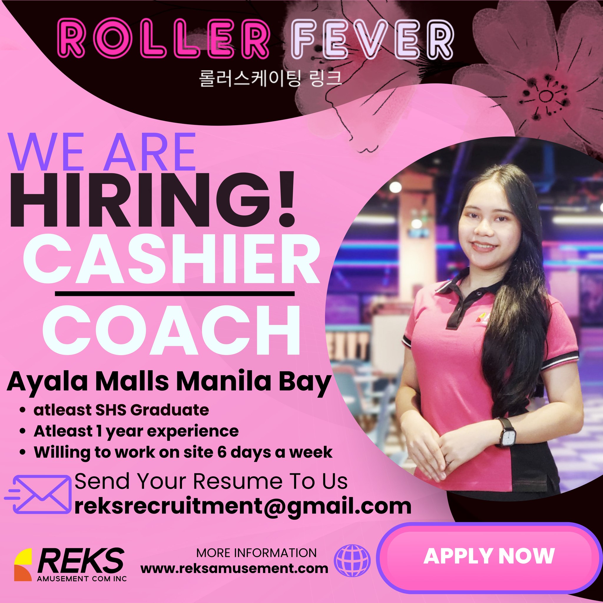 Reks Amusement Recruitment | Pasay City