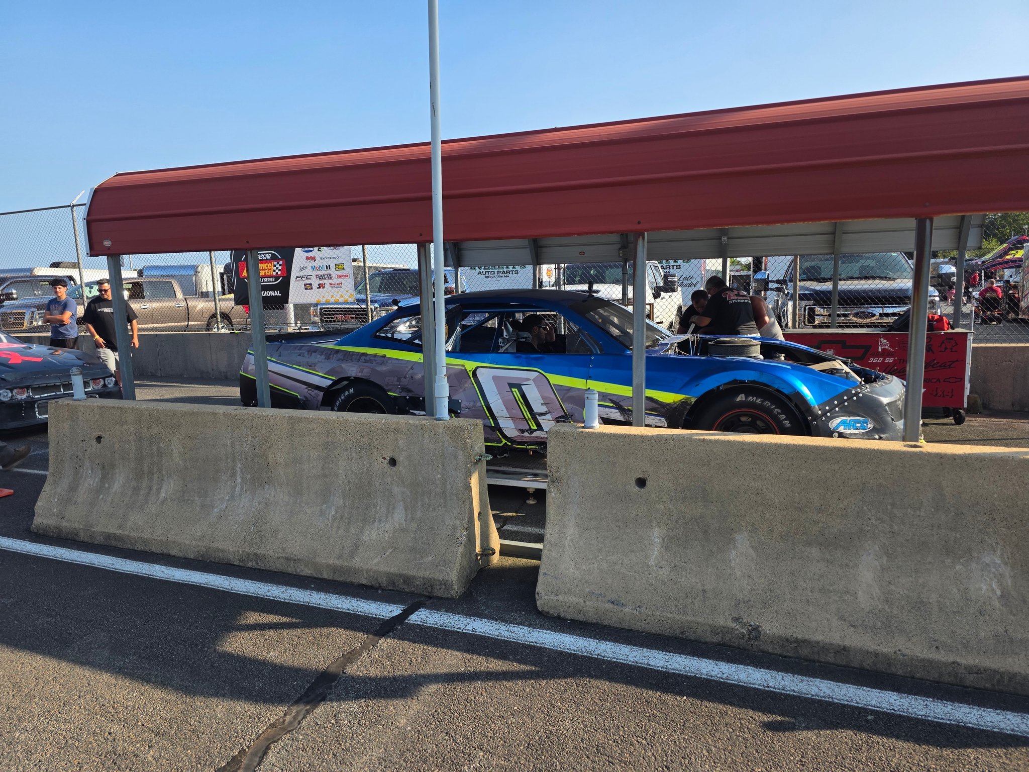 Derek - Race day at Seekonk Speedway! Perfect weather so come on down ...