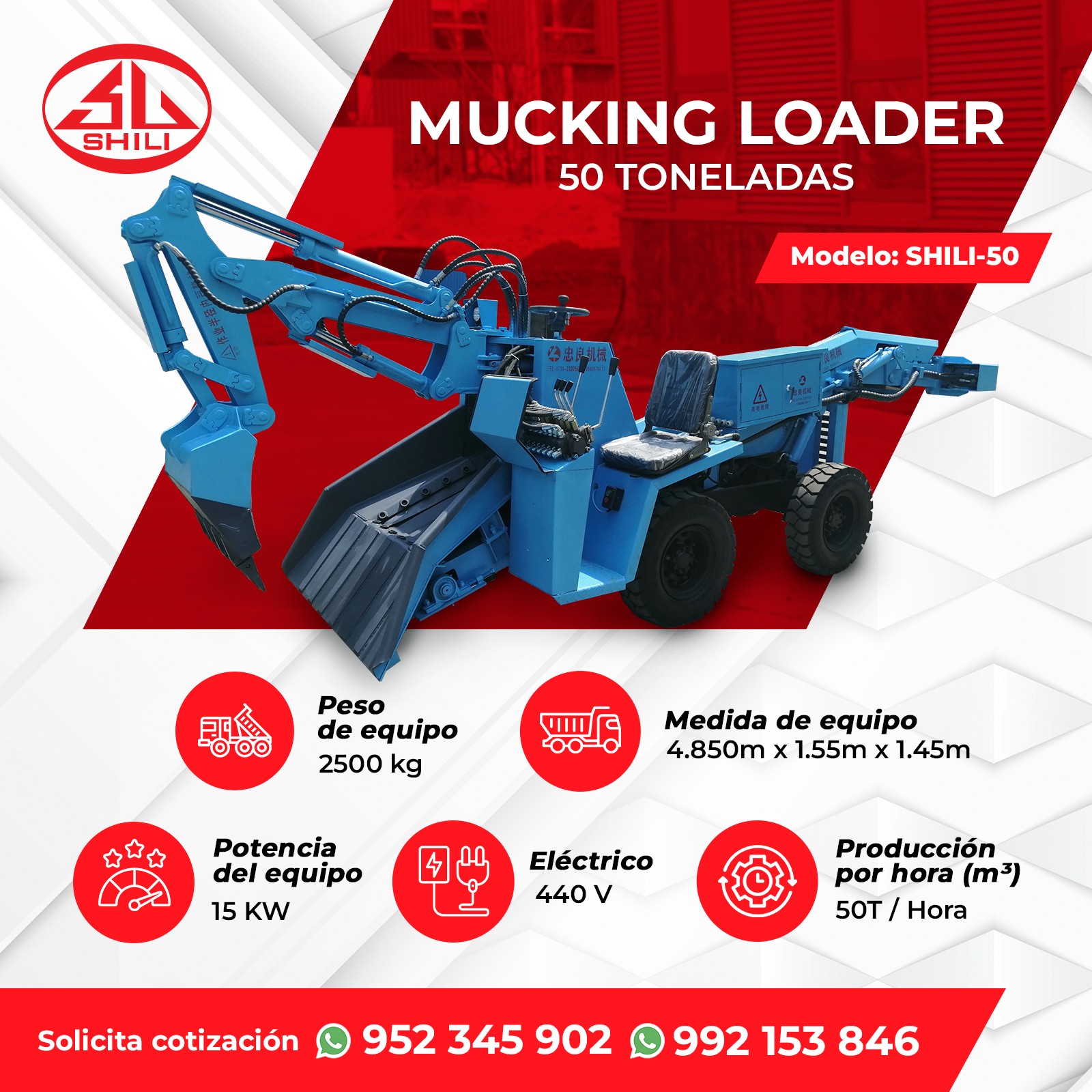 ⚙ MUCKING LOADER 50 TONELADAS ⚙ La... - Shili Maquinaria | Facebook