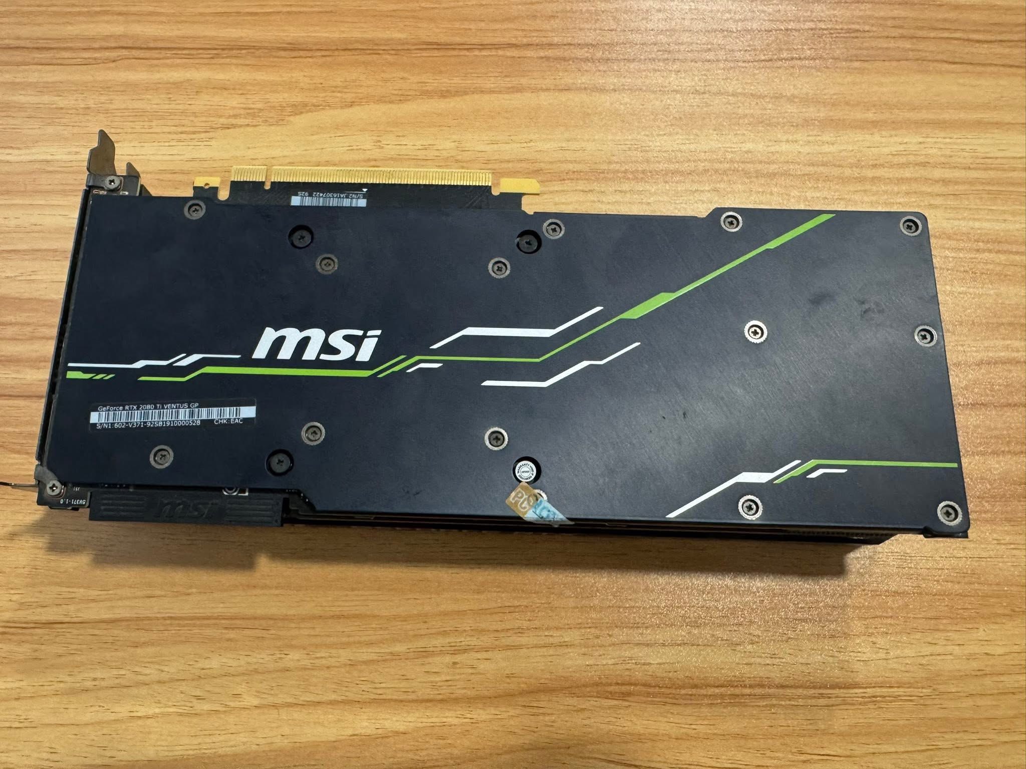 MSI RTX 2080 Ti Ventus 11GB OC