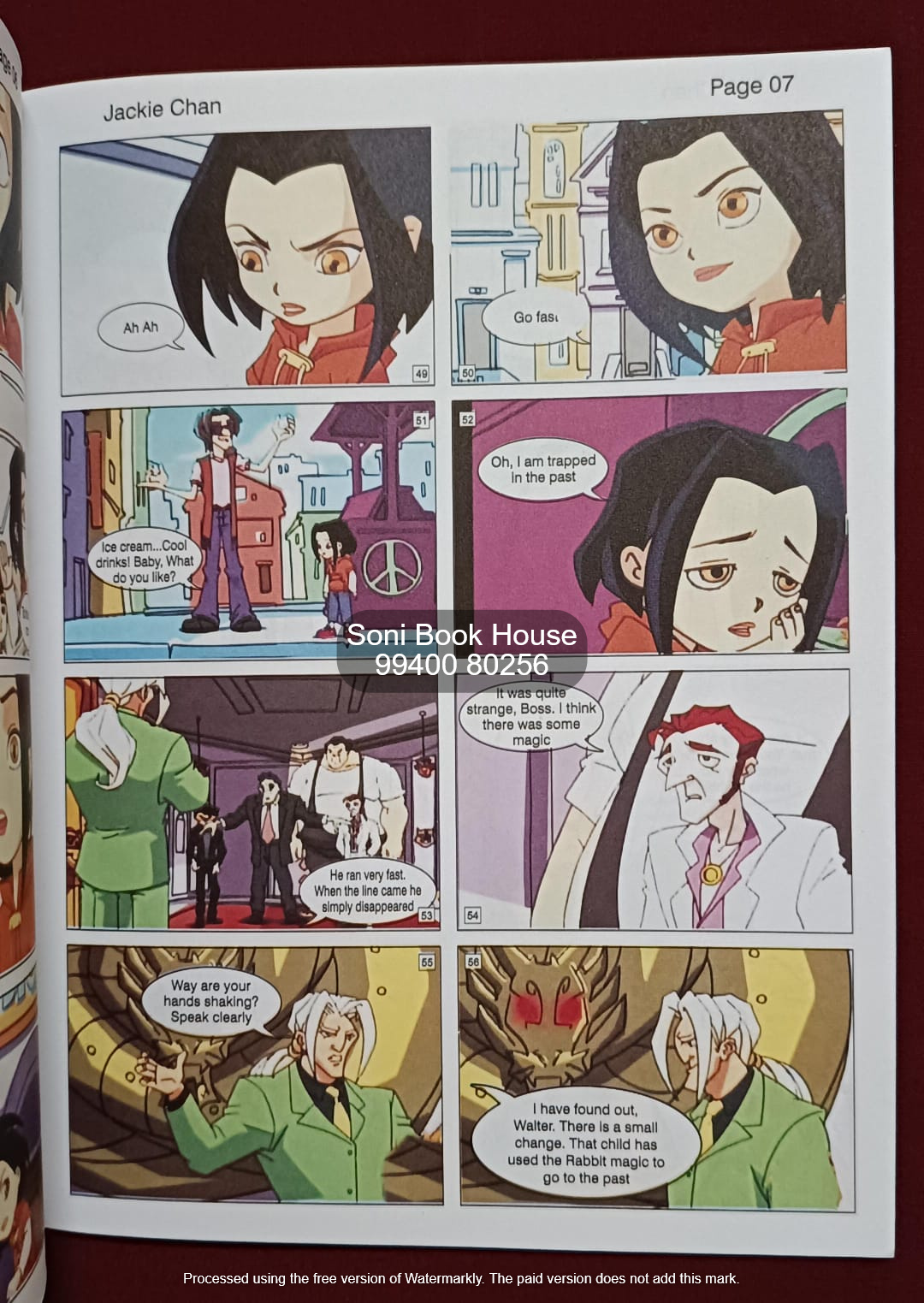 Jackie Chan Adventures, Harsiness Comics, A4 Sized, Full Color