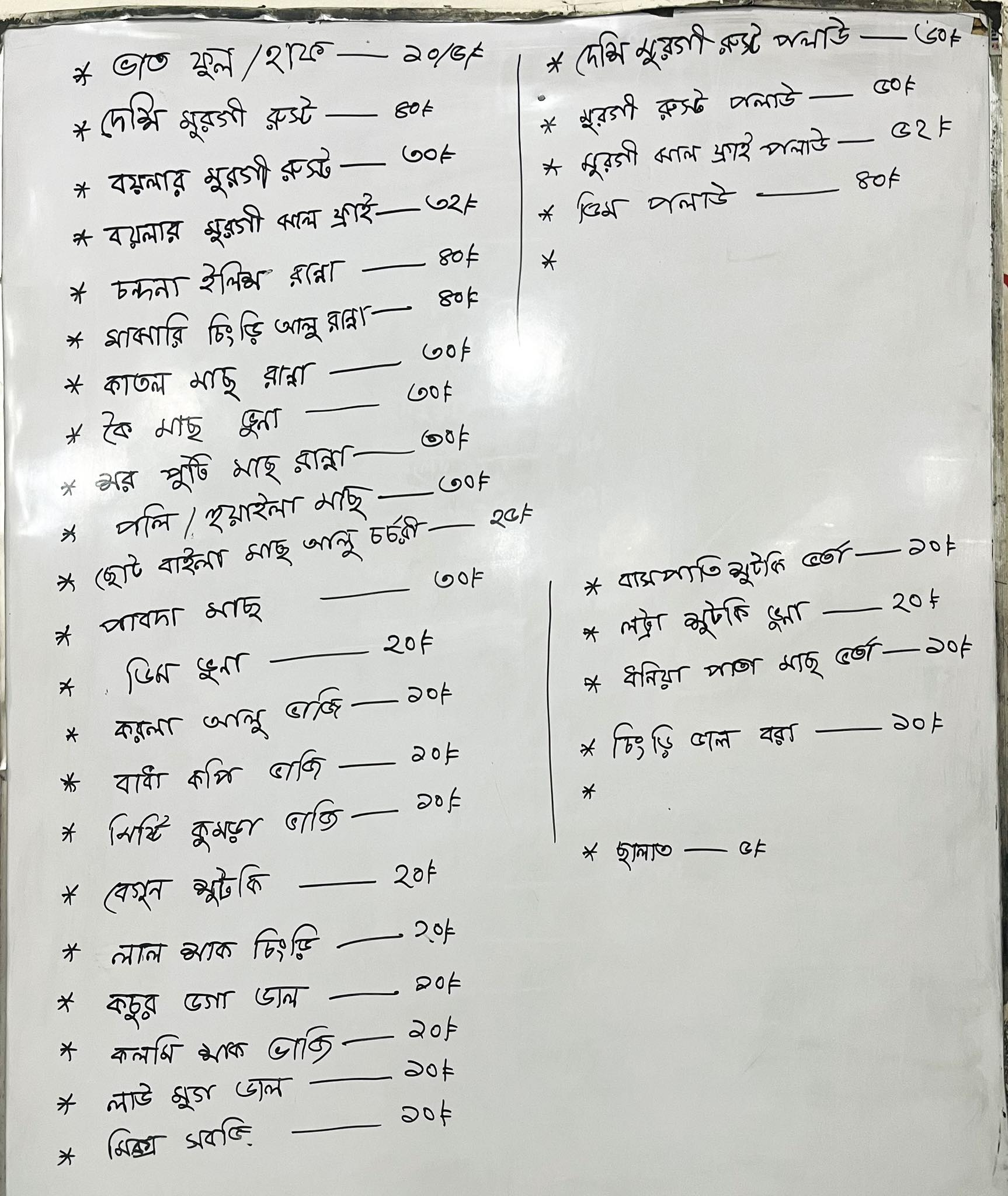 Atiyaa - ঢাবির কবি সুফিয়া কামাল হলের এর আজকের দুপুরের খাবারের মেন্যু ...