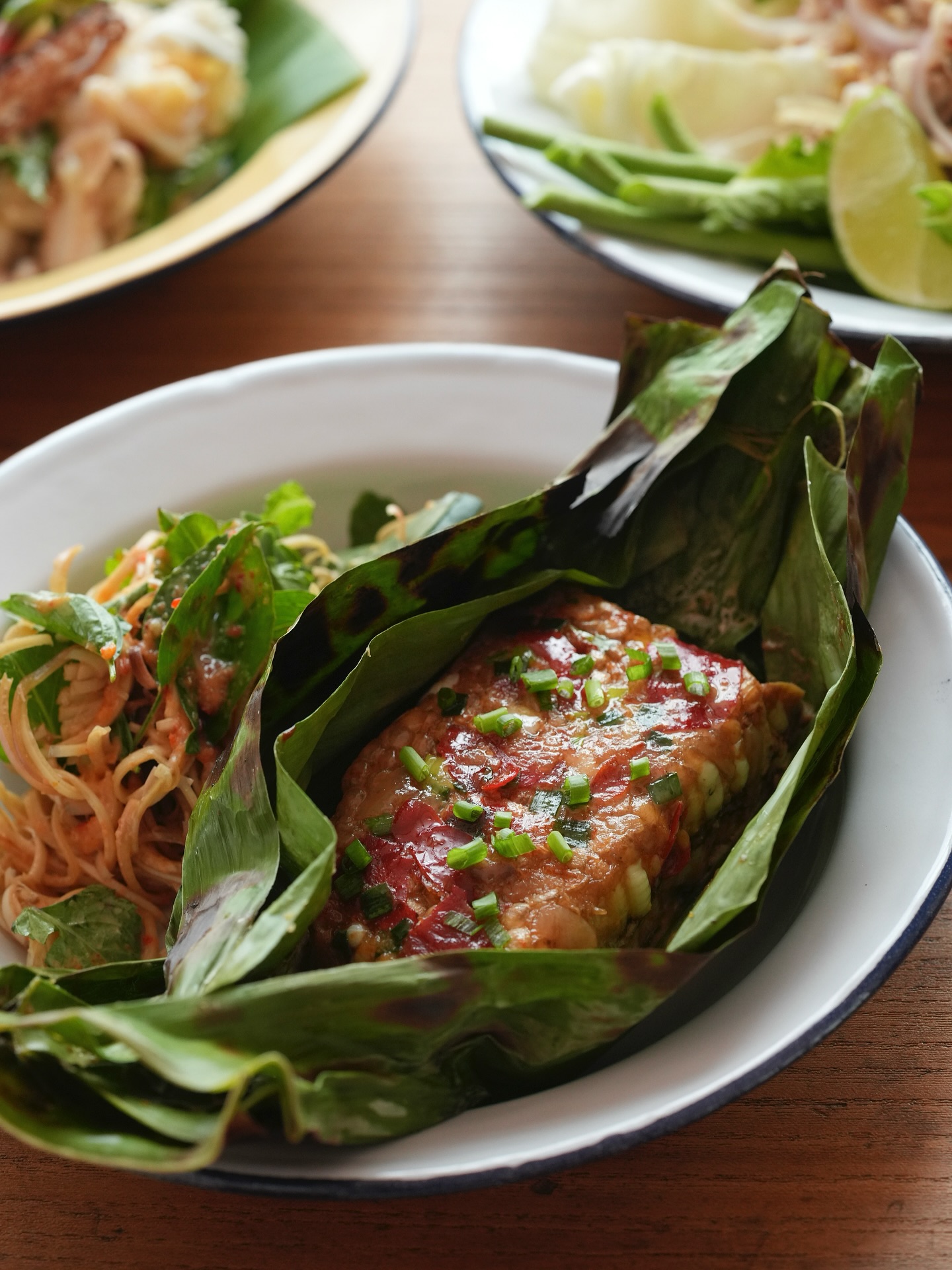 Bai Sor - OH MY COMB Wrapped in banana leaf, cooked over... | Facebook