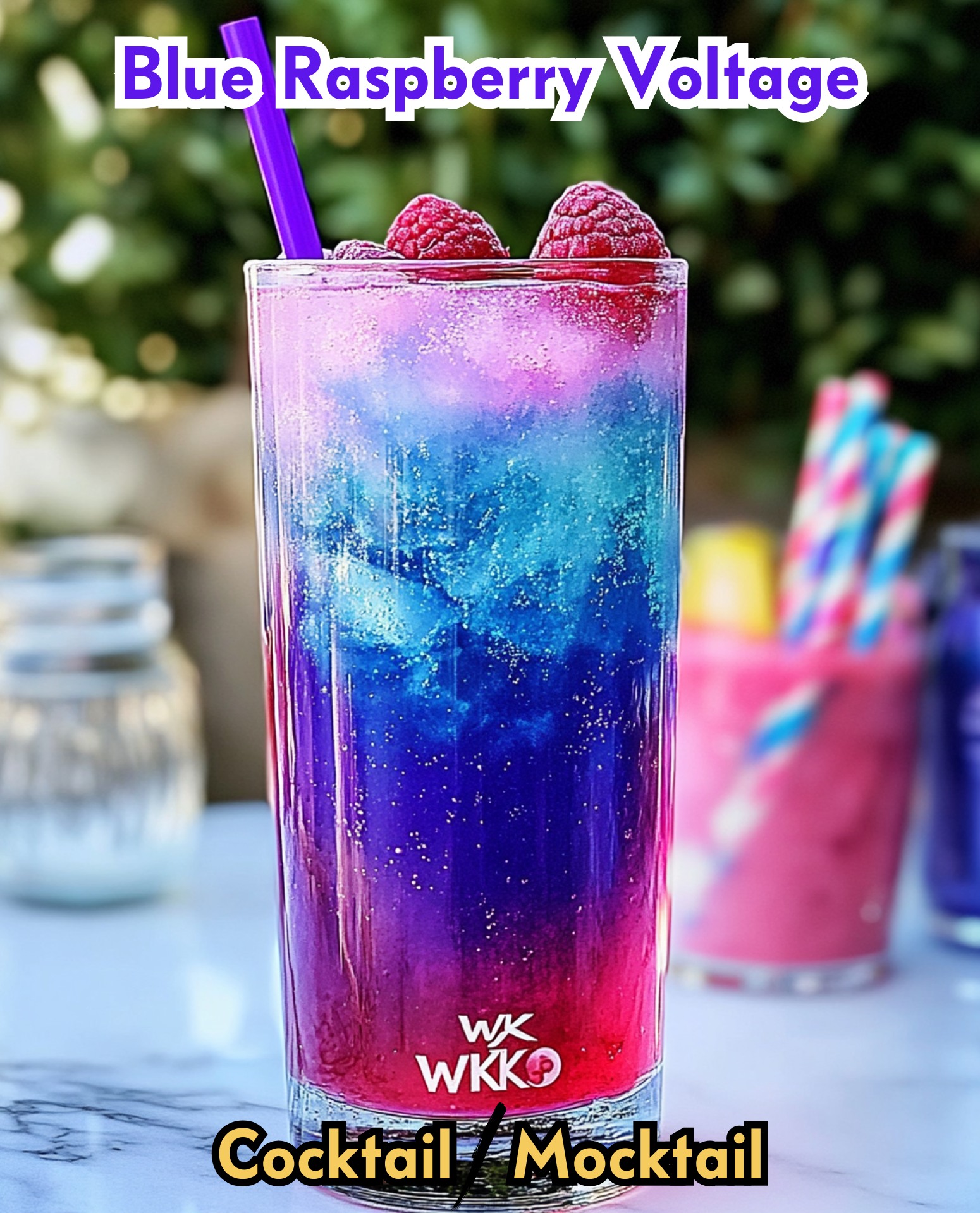 Mix - ⚡ Blue Raspberry Voltage “Sweet, sour, and dangerously drinkable ...