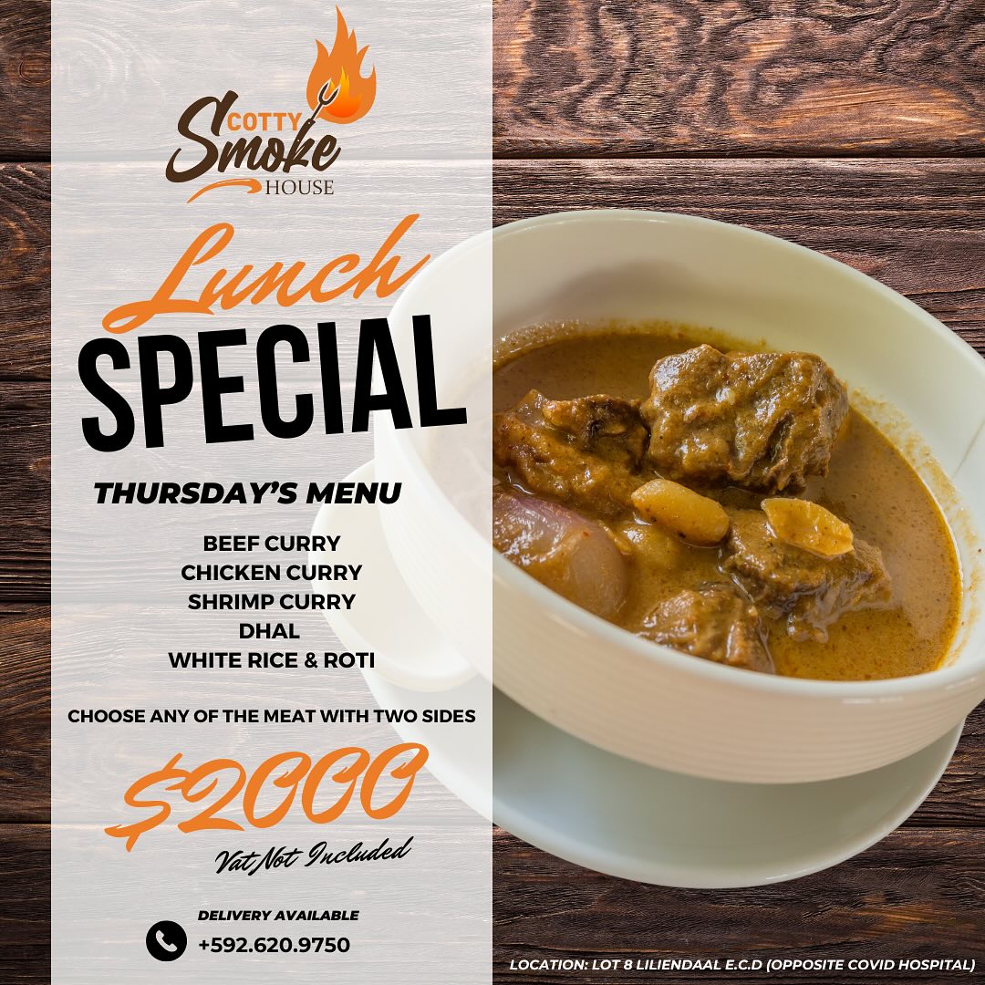 Scotty’s - 🌶️ Thursday Lunch Special at Scotty’s Smoke House! 🍛 Looking ...